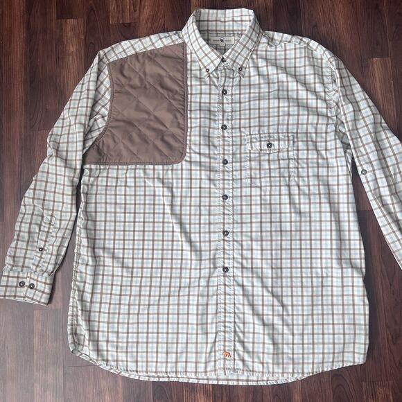 Onward Reserve Shooting Shirt XXL Glasgow Performance Twill  Shoulder Pad Plaid - Picture 2 of 11